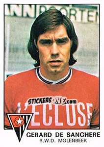 Sticker Gerard de Sanghere - Football Belgium 1977-1978 - Panini