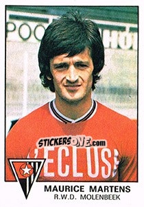 Sticker Maurice Martens - Football Belgium 1977-1978 - Panini