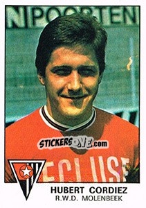 Sticker Hubert Cordiez - Football Belgium 1977-1978 - Panini