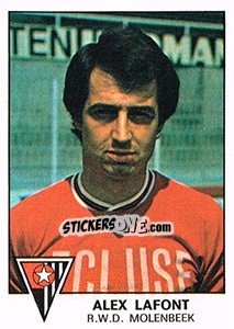 Cromo Alex Lafont - Football Belgium 1977-1978 - Panini
