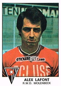 Sticker Alex Lafont - Football Belgium 1977-1978 n. 254 - Panini