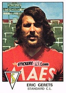 Sticker Eric Gerets - Football Belgium 1977-1978 - Panini