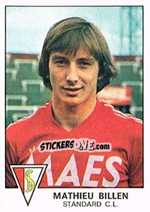 Sticker Mathieu Billen - Football Belgium 1977-1978 - Panini