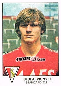 Figurina Giula Visnyei - Football Belgium 1977-1978 - Panini
