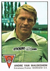 Cromo Andre van Maldeghem - Football Belgium 1977-1978 - Panini