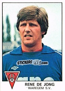 Sticker Rene de Jong - Football Belgium 1977-1978 - Panini