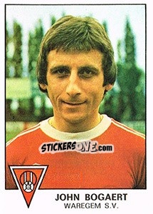Sticker John Bogaert - Football Belgium 1977-1978 - Panini