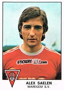 Figurina Alex Saelen - Football Belgium 1977-1978 - Panini