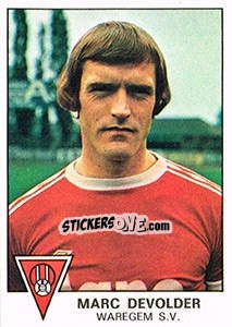Figurina Marc Devolder - Football Belgium 1977-1978 - Panini