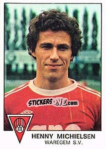 Figurina Henny Michelsen - Football Belgium 1977-1978 - Panini