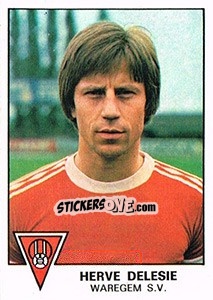 Sticker Herve Delesie - Football Belgium 1977-1978 - Panini