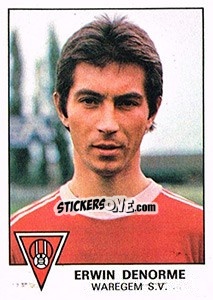 Sticker Erwin Denorme - Football Belgium 1977-1978 - Panini