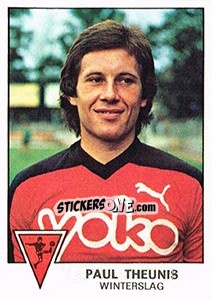 Cromo Paul Theunis - Football Belgium 1977-1978 - Panini