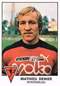 Figurina Mathieu Denier - Football Belgium 1977-1978 - Panini