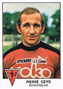 Figurina Pierre Geys - Football Belgium 1977-1978 - Panini