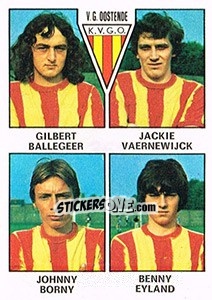 Cromo Gilbert Ballegeer / Jackie Vaernewijck / Johnny Borny / Benny Eyland