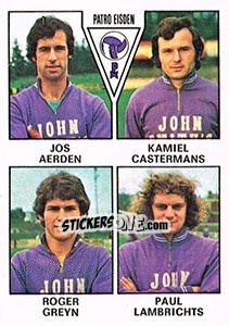 Figurina Jos Aerden / Kamiel Castermans / Roger Greyn / Paul Lambrights - Football Belgium 1977-1978 n. 364 - Panini