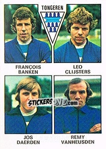 Cromo Francois Banken / Leo Clijsters / Jos Daerden / Remy Venheusden - Football Belgium 1977-1978 n. 370 - Panini