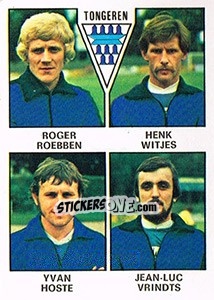 Sticker Roger Roeben / Henk Witjes / Yvan Hoste / Jean-Luc Vrindts - Football Belgium 1977-1978 - Panini
