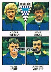 Figurina Roger Roeben / Henk Witjes / Yvan Hoste / Jean-Luc Vrindts - Football Belgium 1977-1978 n. 371 - Panini
