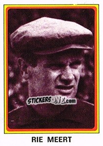 Sticker Rie Meert - Football Belgium 1977-1978 - Panini