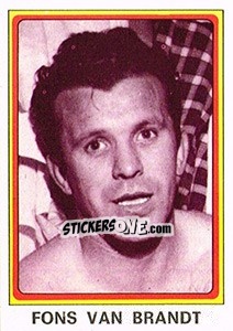 Sticker Fons van Brandt - Football Belgium 1977-1978 n. 398 - Panini