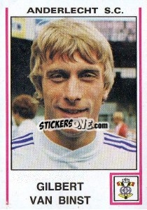 Sticker Gilbert van Binst - Football Belgium 1979-1980 - Panini