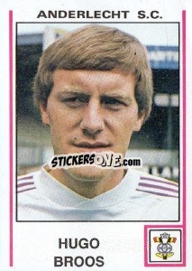 Sticker Hugo Broos - Football Belgium 1979-1980 - Panini