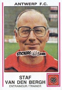 Sticker Staf van den Bergh - Football Belgium 1979-1980 - Panini
