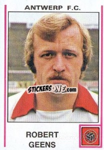 Sticker Robert Geens - Football Belgium 1979-1980 - Panini