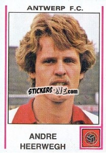 Sticker Andre Heerwegh - Football Belgium 1979-1980 - Panini