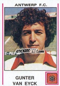 Sticker Gunter van Eyck - Football Belgium 1979-1980 n. 35 - Panini