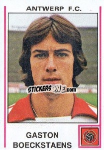 Figurina Gaston Boeckstaens - Football Belgium 1979-1980 - Panini