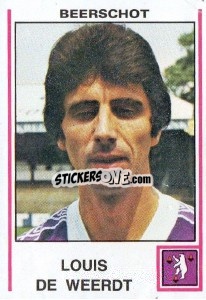 Sticker Louis de Weerdt - Football Belgium 1979-1980 - Panini