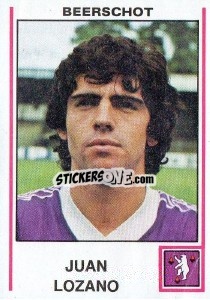 Sticker Juan Lozano - Football Belgium 1979-1980 - Panini