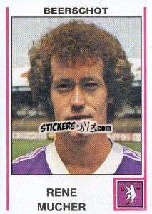 Sticker Rene Mucher - Football Belgium 1979-1980 - Panini