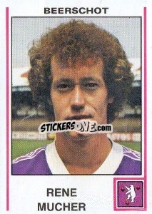 Sticker Rene Mucher - Football Belgium 1979-1980 n. 59 - Panini