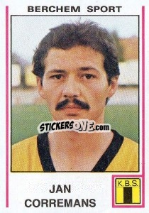 Sticker Jan Corremans - Football Belgium 1979-1980 - Panini