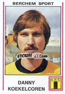 Sticker Danny Koekelcoren - Football Belgium 1979-1980 - Panini
