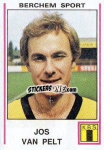Sticker Jos van Pelt - Football Belgium 1979-1980 - Panini