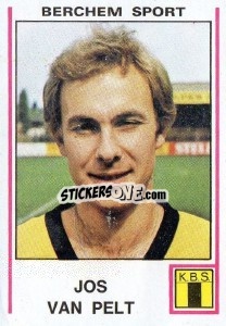 Cromo Jos van Pelt - Football Belgium 1979-1980 n. 77 - Panini