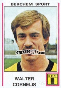 Cromo Walter Cornelis - Football Belgium 1979-1980 n. 78 - Panini