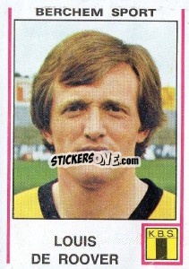 Figurina Louis de Roover - Football Belgium 1979-1980 - Panini