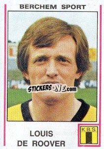 Sticker Louis de Roover - Football Belgium 1979-1980 n. 82 - Panini