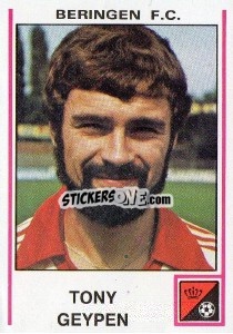 Figurina Tony Geypen - Football Belgium 1979-1980 - Panini