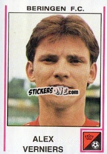 Sticker Alex Verniers - Football Belgium 1979-1980 n. 95 - Panini