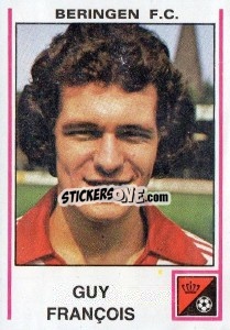 Figurina Guy Francois - Football Belgium 1979-1980 - Panini