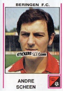 Figurina Andre Scheen - Football Belgium 1979-1980 n. 101 - Panini