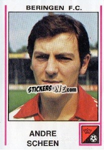 Cromo Andre Scheen - Football Belgium 1979-1980 - Panini