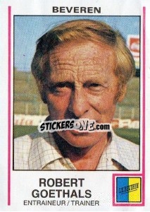 Sticker Robert Goethals - Football Belgium 1979-1980 n. 104 - Panini